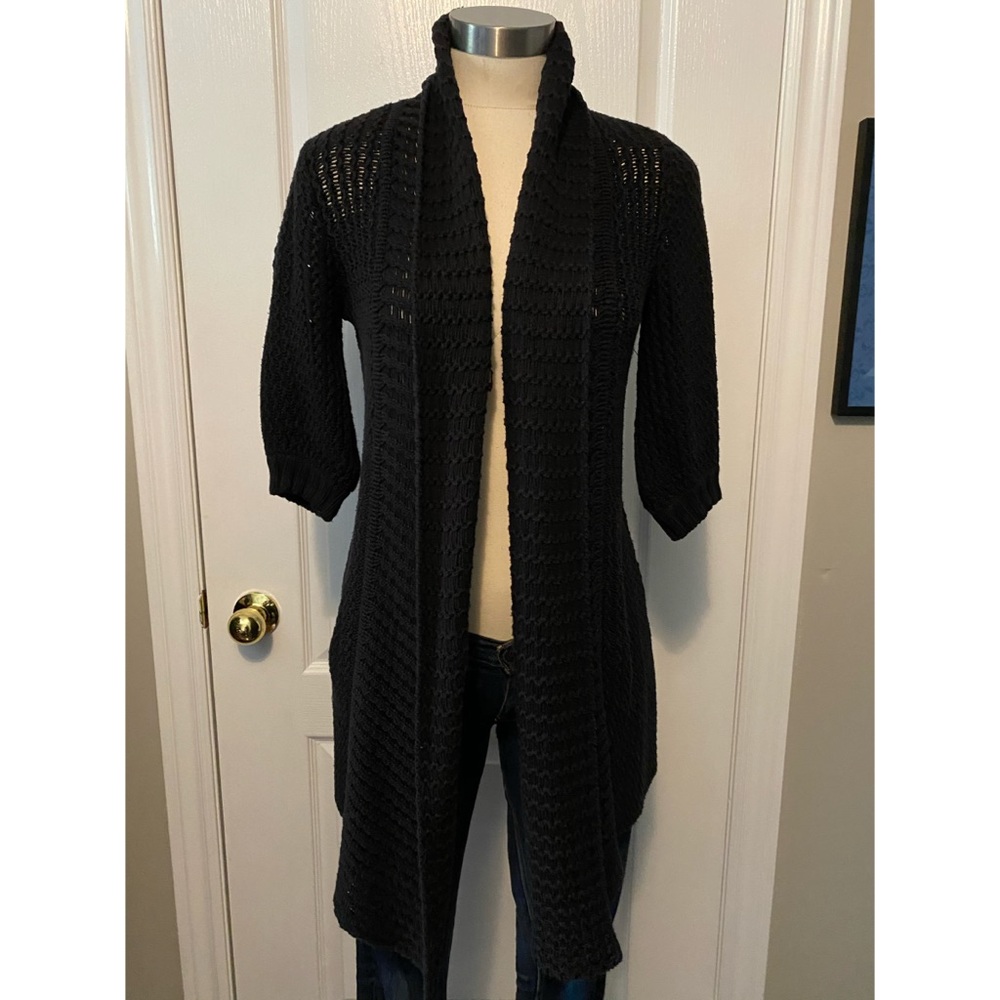 Guess black knit cardigan